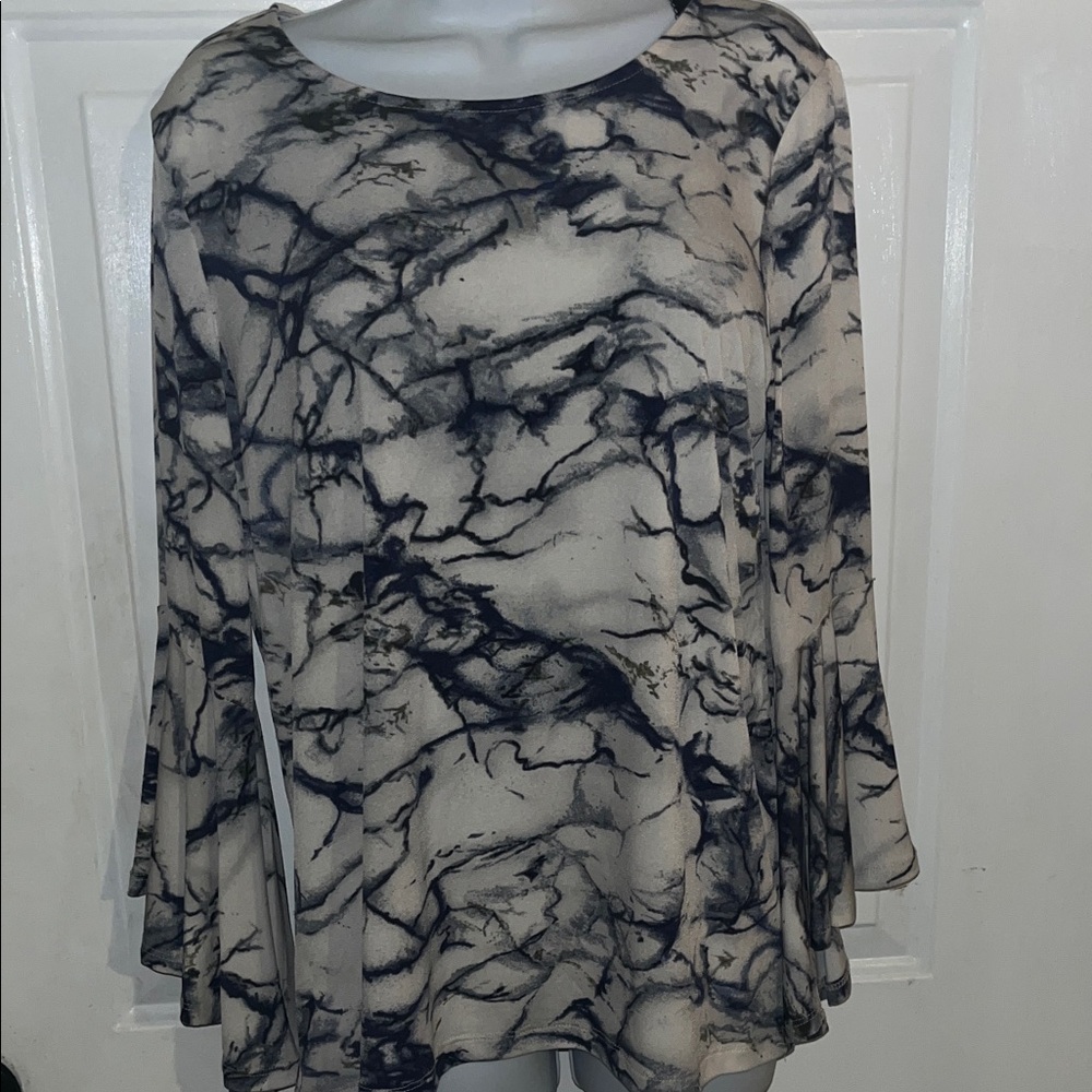Marble Print Women's Top